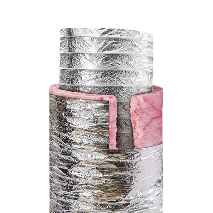 Dryer Vent Hose, 4 Inch x 25 Ft Insulated Duct with Clamps