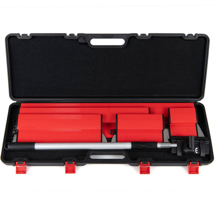 Drywall Skimming Blade Set with 5 Blades 19-80 cm, Telescopic Pole, Storage Box