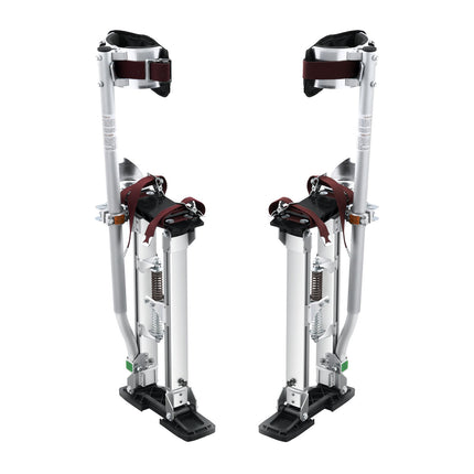 Drywall Stilts, Adjustable 18–30 In Aluminum With Knee Pads