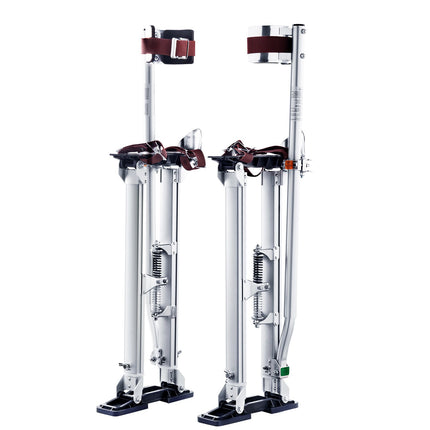 Drywall Stilts, Adjustable 24-40 In Aluminum With Knee Pads