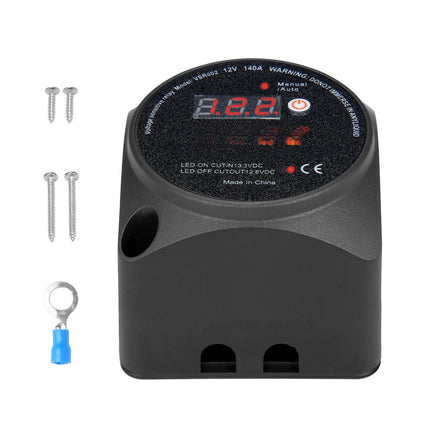 Dual Battery Isolator 12V 140A VSR Relay with LCD