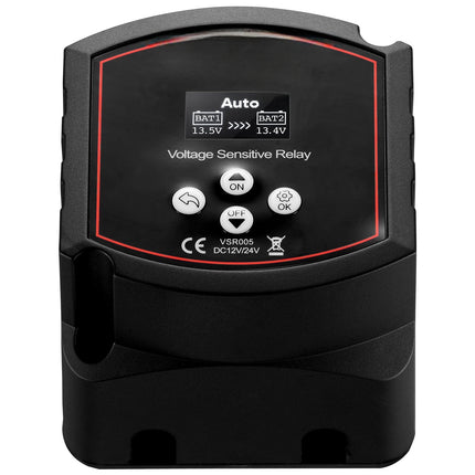 Dual Battery Isolator 12V 300A VSR, LCD, Manual Auto