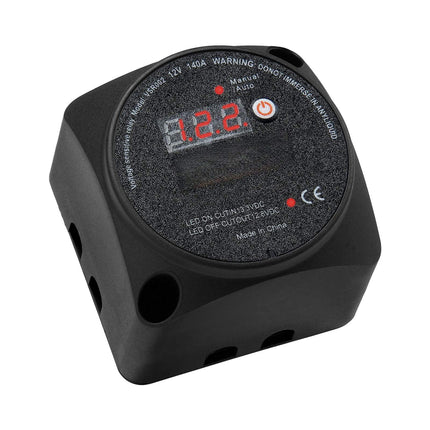 Dual Battery Isolator Kit 12V 140A, LCD VSR, Manual-Auto