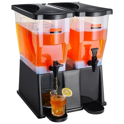 Dual Beverage Dispenser, 2 x 3 Gallon, Stand Spigots