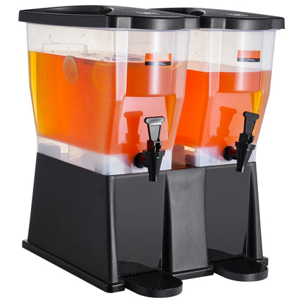 Dual Beverage Dispenser, 2 x 3 Gallon, Stand Spigots