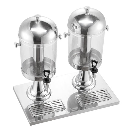 Dual Beverage Dispenser 8L x2, Spigot, Ice Chamber