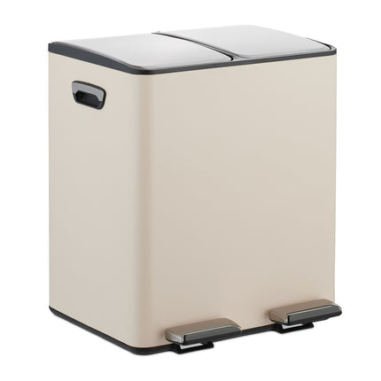 Dvoukomorový pedálový koš – objem 2x15L