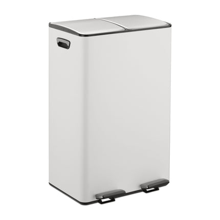 Dvoukomorový pedálový koš, objem 2x 30L