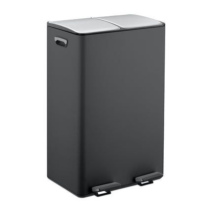Dvoukomorový pedálový koš, objem 2x 30L