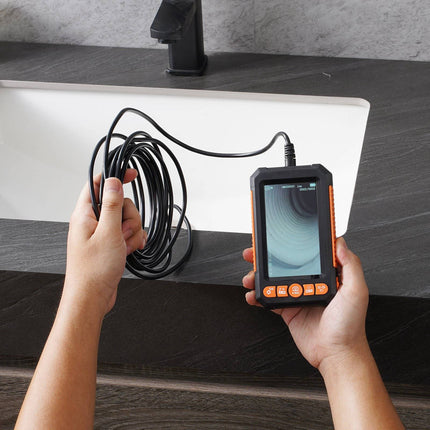 Dual-Lens Endoscope Camera, 5m Cable, 4.3in IPS Screen