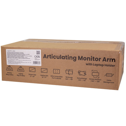 Stojan na dva monitory a notebook, obrazovka 17-32", notebook 12-17"