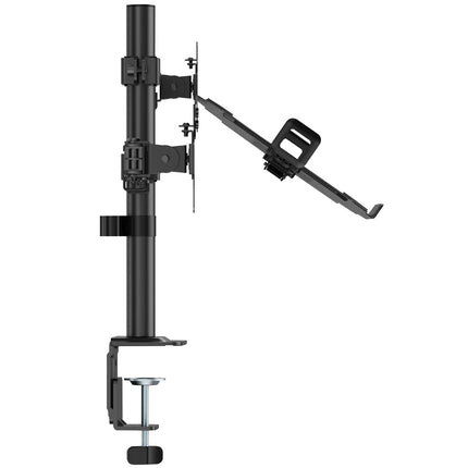 Stojan na dva monitory a notebook, obrazovka 17-32", notebook 12-17"