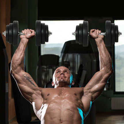 Sada jednoruček 40 kg šetrná k podlaze, ocel - silový trénink