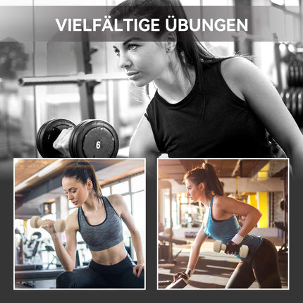 Hantel-Set mit Koffer – 4 Paar: 0,5 kg bis 2 kg