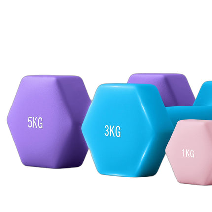 Sada činek se stojanem – 6 závaží: 2x1kg, 2x3kg, 2x5kg