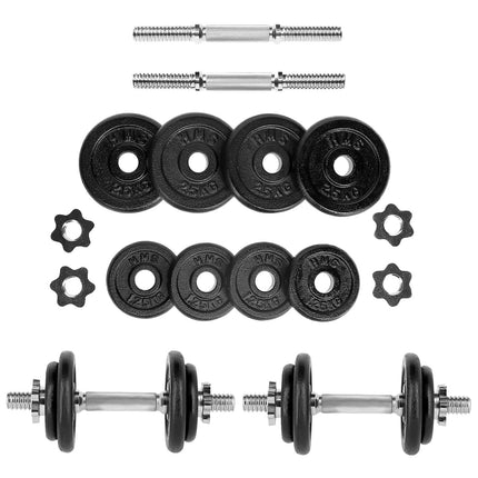Kurzhantel-Set mit Koffer, 20 kg, verstellbare Hantelscheiben
