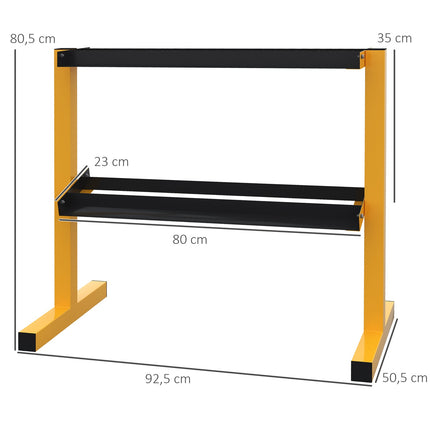 2patrový stojan na činky pro 270 kg, silový trénink