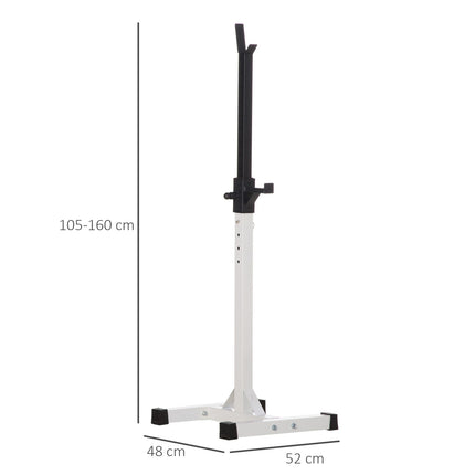Nastavitelný stojan na činky a osy, 105-160 cm, nosnost 150 kg
