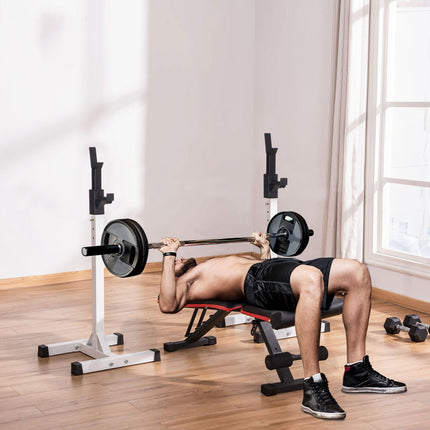 Nastavitelný stojan na činky a osy, 105-160 cm, nosnost 150 kg