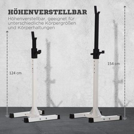 Nastavitelný stojan na činky a osy, 105-160 cm, nosnost 150 kg