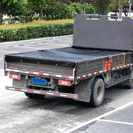 Dump Truck Mesh Tarp, 7 x 14 Ft, PVC-Coated, Grommets