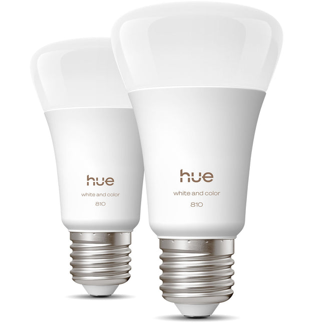 LED žárovky E27, bílá i barevná atmosféra, 810lm, 2 ks