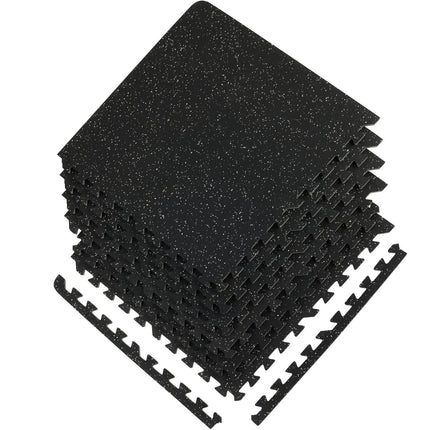EVA Interlocking Foam Floor Mats, 24 Sq Ft, 6-Pack