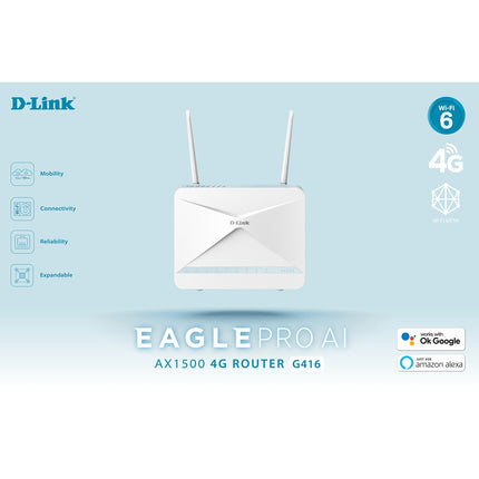 Eagle Pro AI AX1500 Wifi 6 4G+ chytrý router
