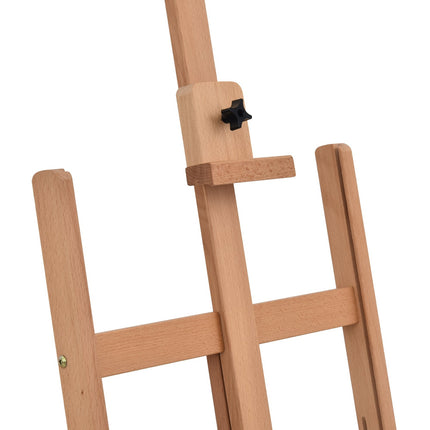 Nastavitelný malířský stojan z bukového dřeva s úložným prostorem, 53-230cm