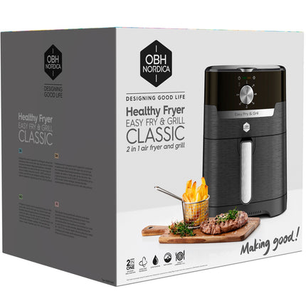 Easy Fry & Grill Classic 2v1 4.2L 1550W - horkovzdušná fritéza