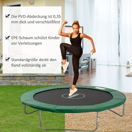 Ochrana okraje trampolíny, 244 cm, voděodolné zelené PVC