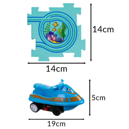 Naučná sada puzzle s dráhou, 25 dílků, od 3 let