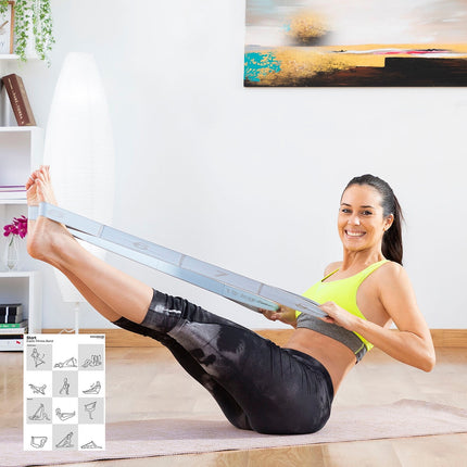 Elastická fitness guma na strečink s cvičebním průvodcem Stort InnovaGoods