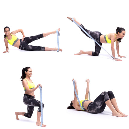 Elastická fitness guma na strečink s cvičebním průvodcem Stort InnovaGoods