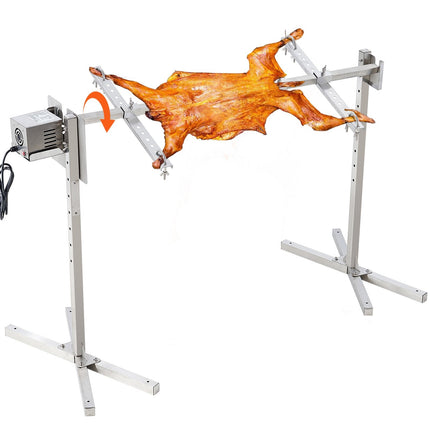 Electric BBQ Rotisserie Grill Kit, Stainless Steel, 60 kg