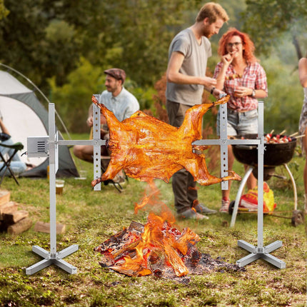 Electric BBQ Rotisserie Grill Kit, Stainless Steel, 60 kg