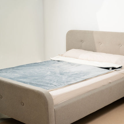Elektrická deka Heklet InnovaGoods bílo-šedá 130 x 180 cm 160 W