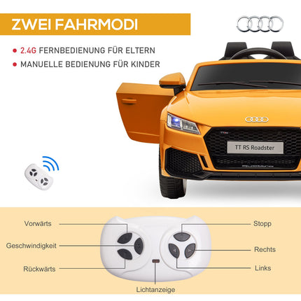 Elektrické vozítko pro děti, dálkové ovládání, žlutá