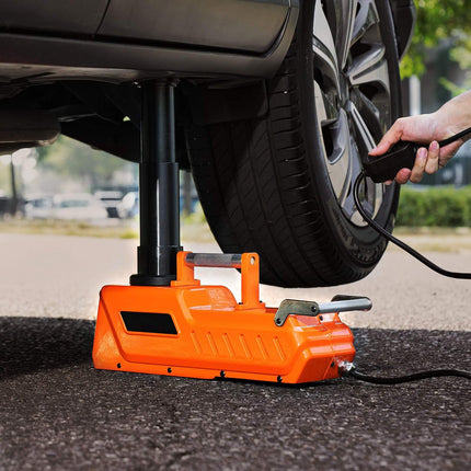 Electric Car Jack 15 Ton, 12V Hydraulic, Wired Remote, LED Light