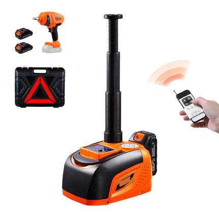 Electric Car Jack Kit, 5 Ton, Impact Wrench, LED, Remote