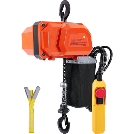 Electric Chain Hoist, 330 lb, 10 ft Lift, Wired Remote