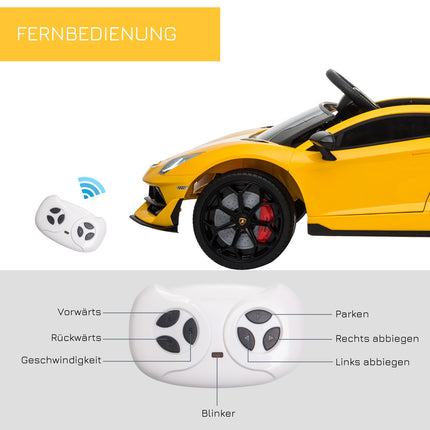 Electric Lamborghini passenger car with remote control, MP3 and lights