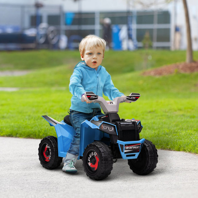 Dětská elektrická čtyřkolka s jízdou vpřed i vzad, 6V, 2.5 km/h, 1.5-3 roky