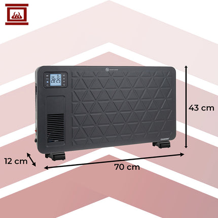 Elektrický konvektor, 2300W, ovládání přes WiFi, černá