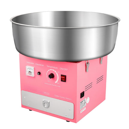 Electric Cotton Candy Machine, 1000W, 52cm Bowl, Pink