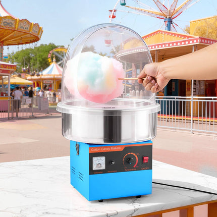 Electric Cotton Candy Machine 1000W, Cover, Steel Bowl