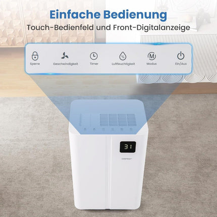 Elektrický odvlhčovač, 25.5L/den, pro 25㎡, tichý režim
