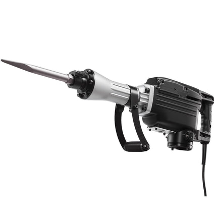 Electric Demolition Jack Hammer 2800W, 1200 BPM, 2 Chisels