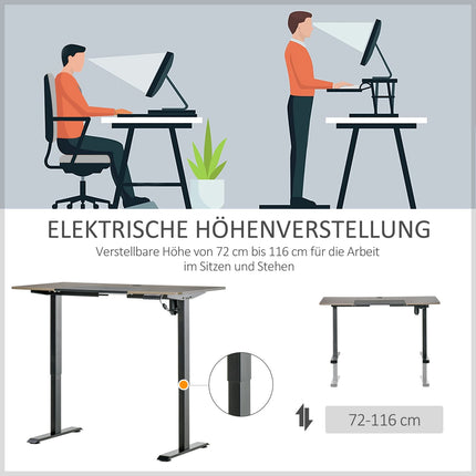 Elektrický rám stolu na stání, motorické výškové nastavení, 140x70Cm