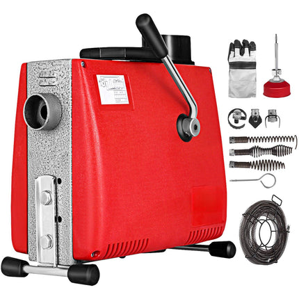 Electric Drain Auger 250W, 15 M Cable, 6 Cutters